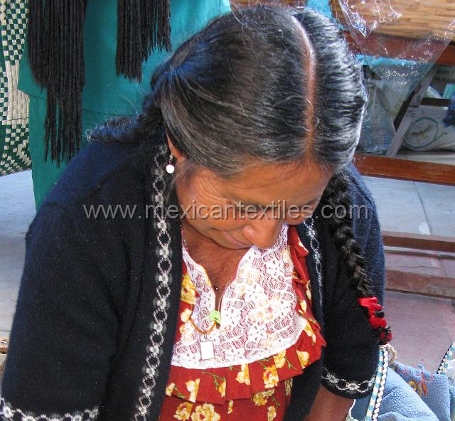 mazatec_aguaduende__01.jpg - Older style peasand dress. Only a few women in town still wear traditional costume.