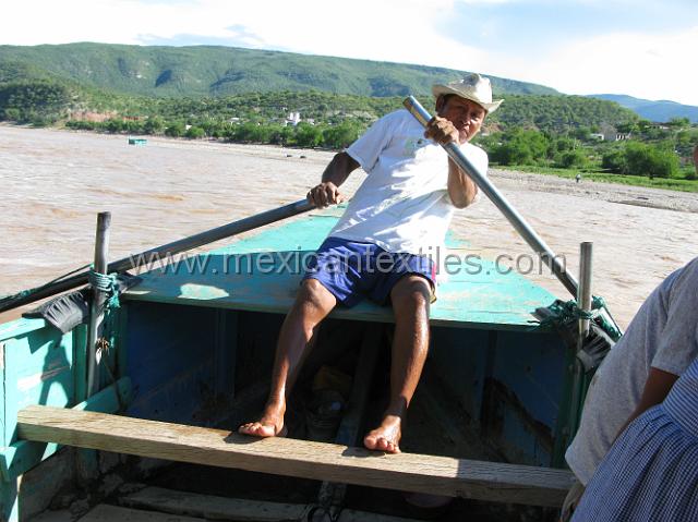 nahuatl_analco40.JPG - In order to get to Analco we had to take a small boat across the Rio Balsas, it was a quick ride since The river was really moving. When I returned a few months latter to deliver the photos , the river was so high that no boatman would not risk taking us across, they made the joke we would end up in the Pacific. Which is an exaggeration since about 25 miles down stream there is a dam.