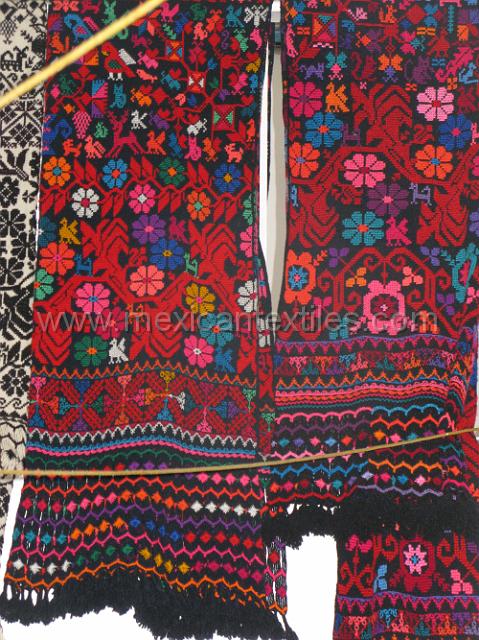 nahua_hueyapan_27.JPG - These pieces are some of the more traditional designs both contain the tree of life , which is a hall mark for the Hueyapn shawls.
