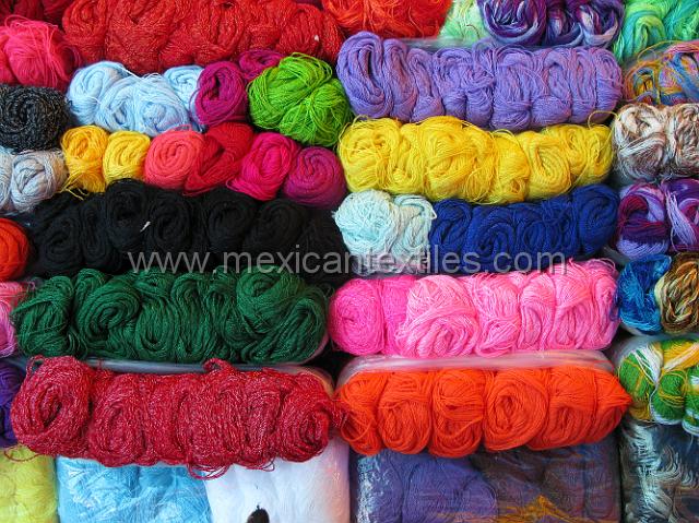 nahua_cuautempan_09.JPG - Most of this yarn is used to embroider tortilla cloths and table cloths, most are for internal consumption in the region.
