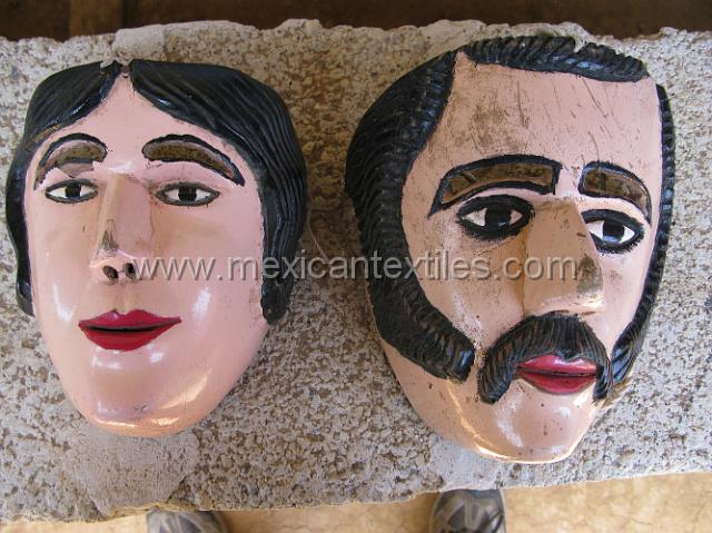 nahuatl_hueytentan_16.JPG - Masks from a traditional dance.
